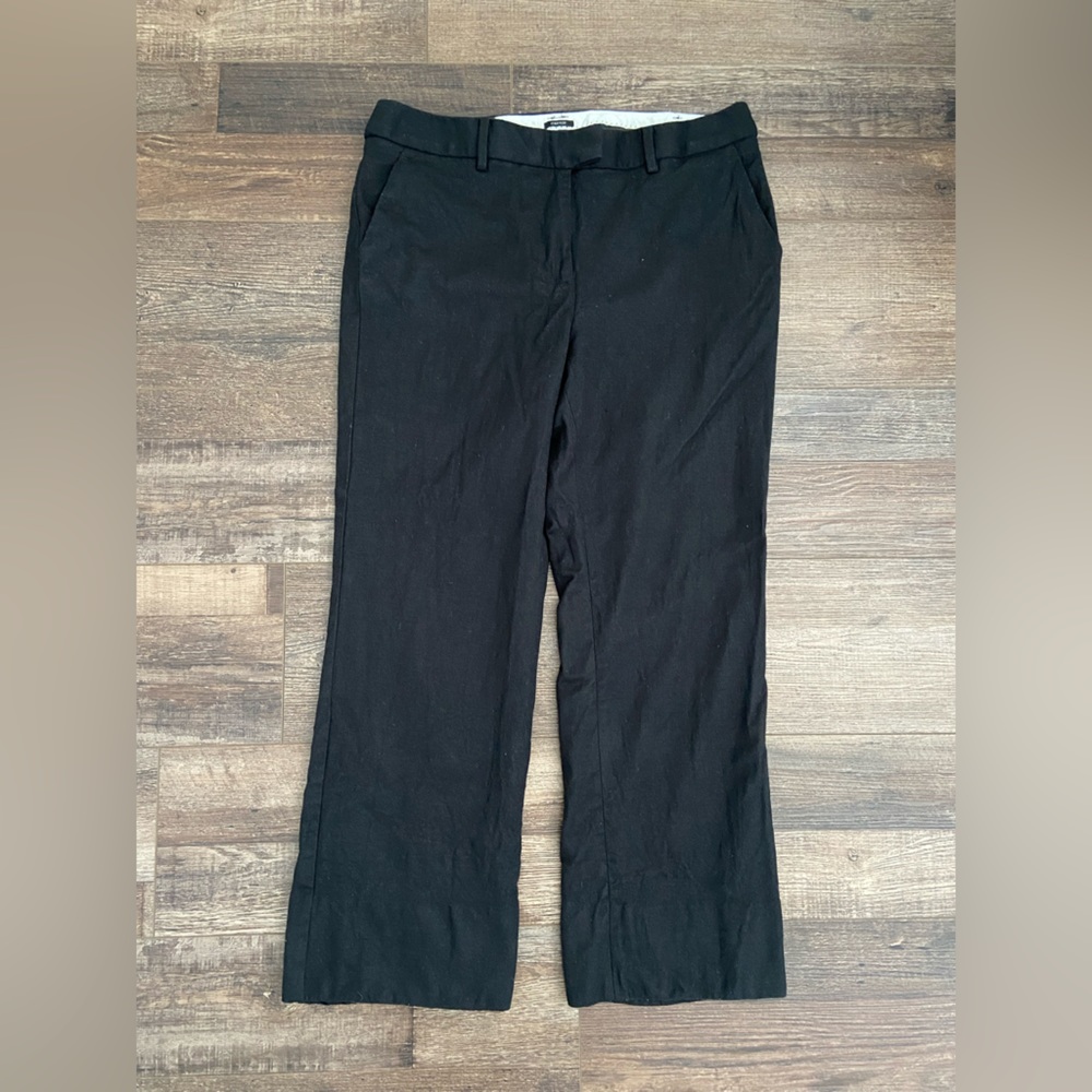 Talbots | Italian Flannel Wool | Black | Windsor Curvy Trousers | 10P Petite